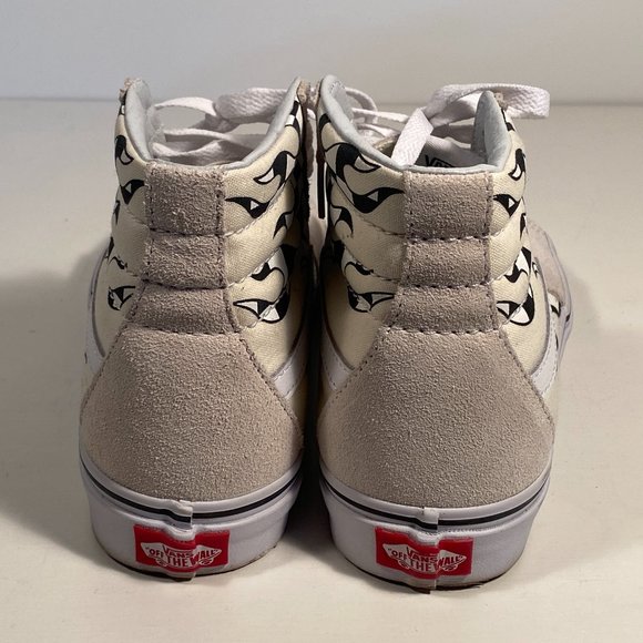 Vans SK8 Hi Checkerboard Flame Suede Sneakers Women Size 8 (men size 6.5) - Picture 2 of 8